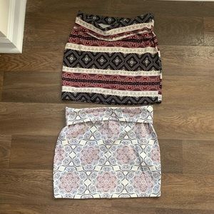 Charlotte Russe large mini skirts